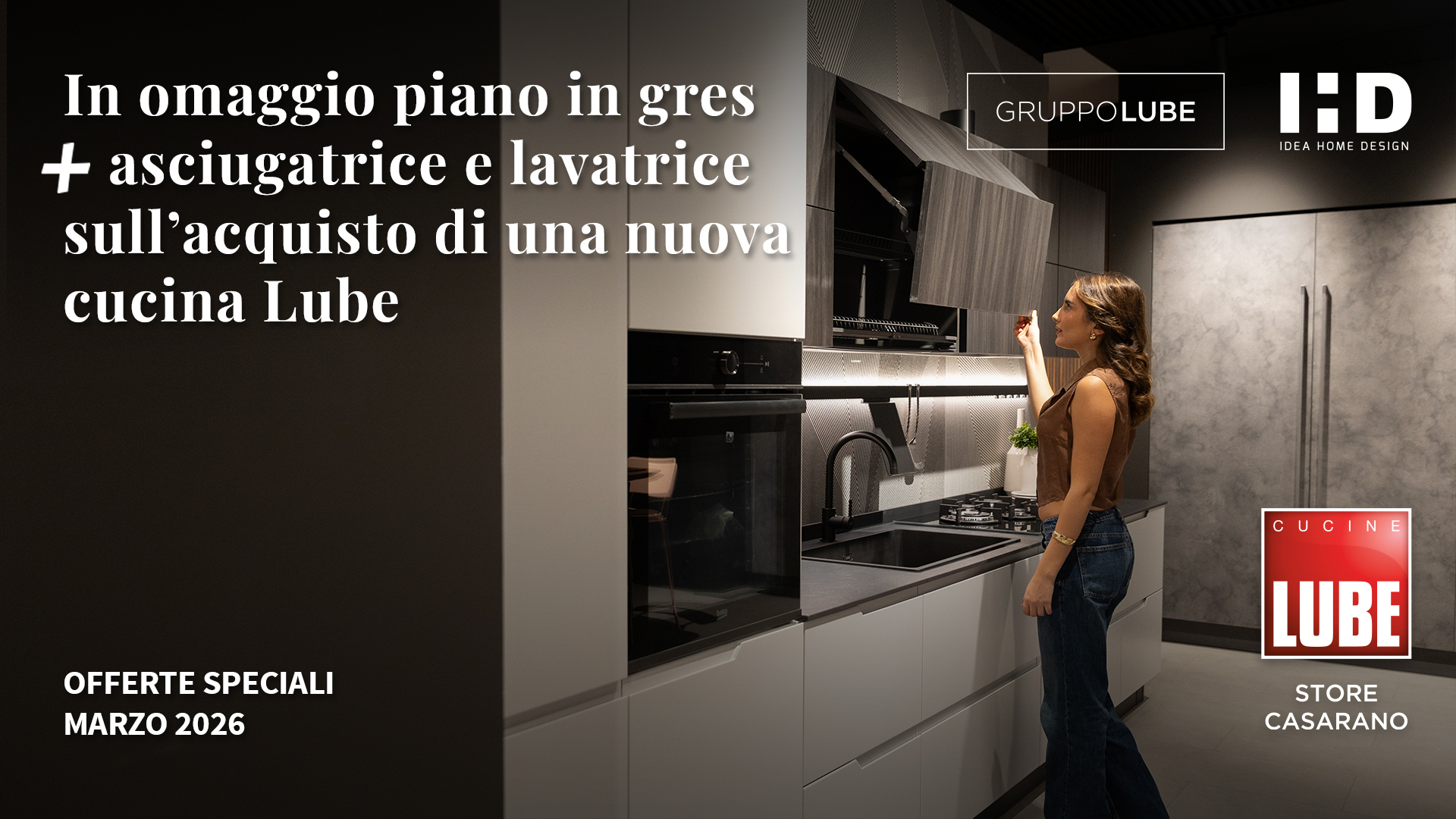 Marzo 2026 - Piano in gres + 2 elettrodomestici omaggio