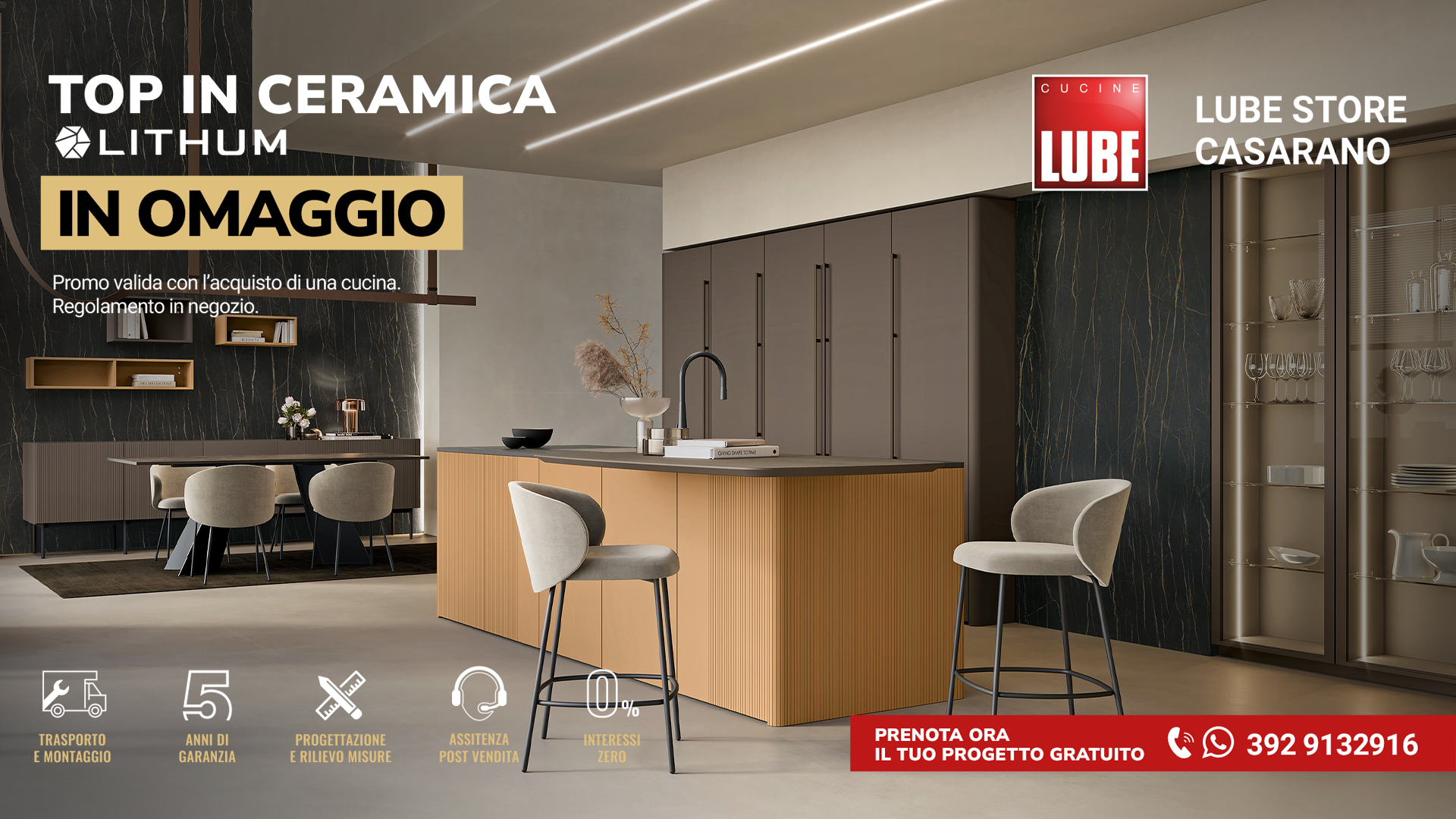 Piano in gres + 2 elettrodomestici omaggio